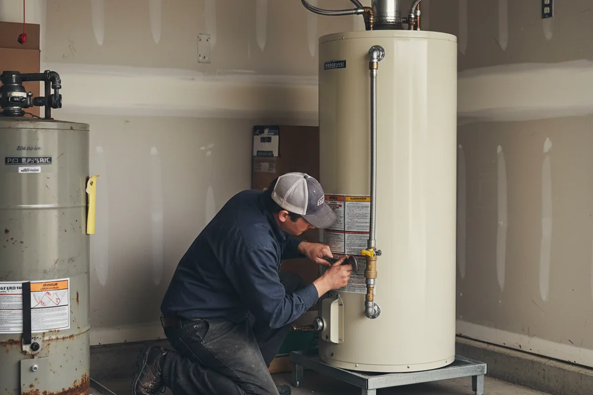 Water heater and shutoff valve replacement in Galena